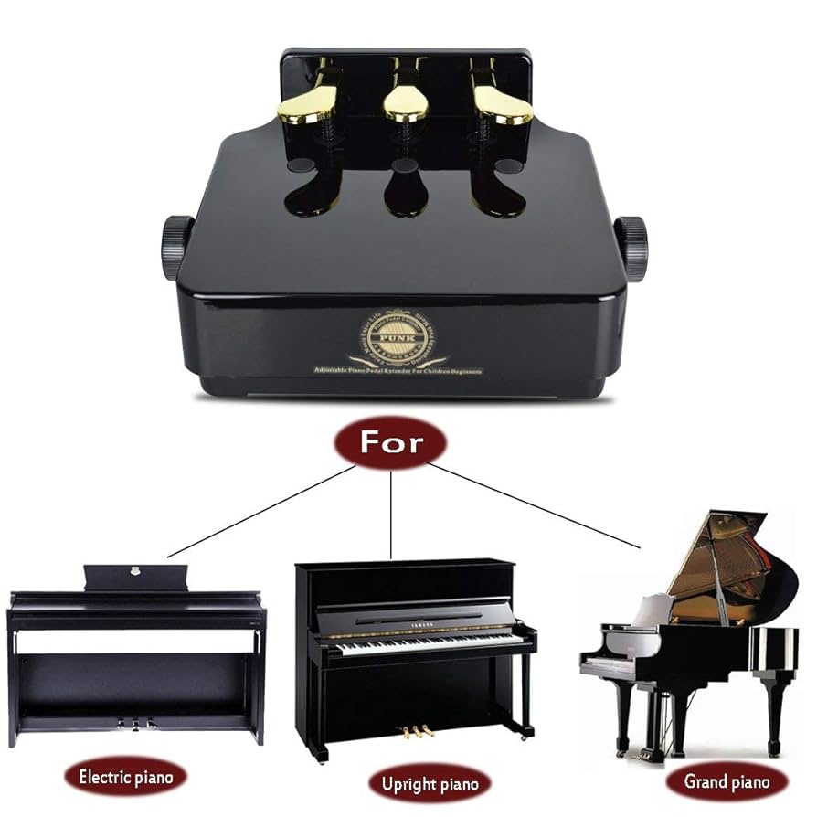 Children Pedals ピアノペダル ブラック Amazon.com: Sound harbor Piano Pedal Extender Adjusted Piano